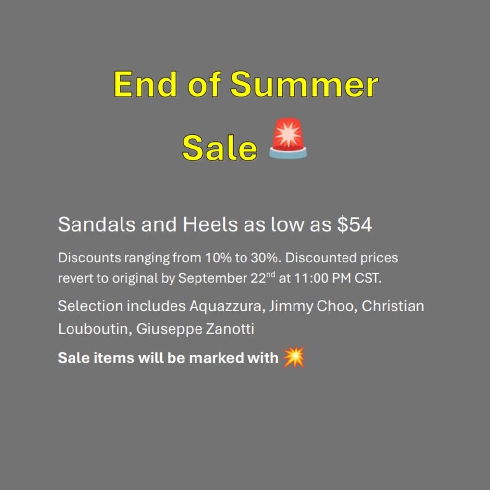 💥END OF SUMMER SALE!!!!🚨